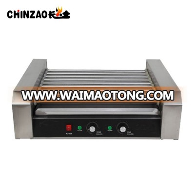 CHINZAO Best Selling Items 9 Rollers 1.8Kw Commercial Hotdog Grilling Machine For Hot Dog Cooker